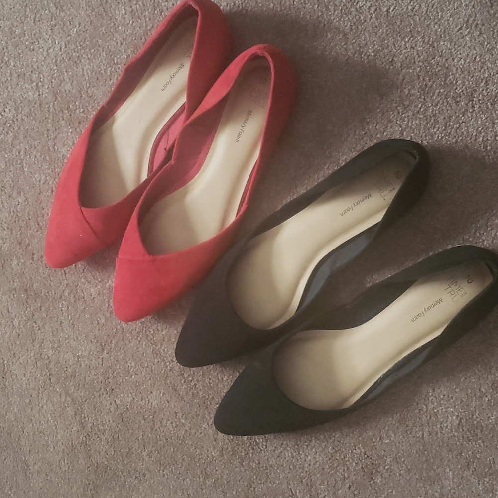 Time & Tru ballet flats size 10